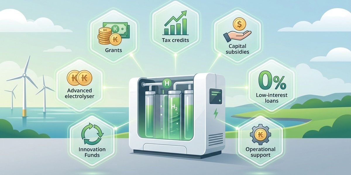 6 Financial Incentives Supporting Electrolyser Projects in Denmark for 2026